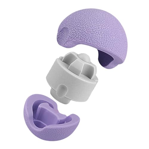 NOLITOY Bola De Masaje 3 En 1 Masajeador De Cuerpo Rodillo De Masaje Bola De Masaje De Maní Masajeador De Espalda Rodillo De Bola De Masaje Masajeadores De Cuello Relajante Tipe Púrpura