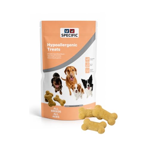 SPECIFIC CT-HY Hypoallergenic Treats | 300 g | Leckerlis für Hunde mit Nahrungsmittelreaktionen | Zur Belohnung für gesunde Hunde Aller Rassen und jeden Alters | Mit Reis und Lachs