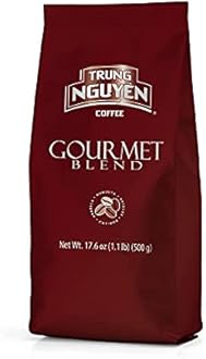 TRUNG NGUYEN LEGEND GOURMET BLEND Premium Roasted Ground Coffee - Chocolate and Fruity Flavor by Robusta & Arabica Coffee Beans Blend - French Roast with Low Acidity (500g/Box)