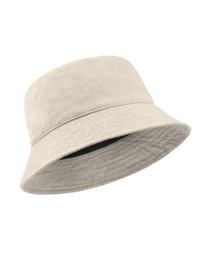 Image of Zylioo XL XXL Bucket Hat for Big Heads, Washed Cotton Sun Hat | Roomy L-XXL Fit With Washed Cotton Comfort, Easy To Fold For Fishing, Beach, Hiking, Travel, And Summer Wear