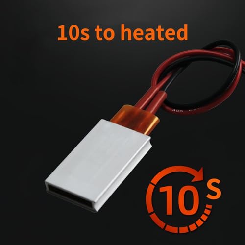 VOBOR PTC Heating Element, AC/DC 12V Thermostatic Aluminum Shell Ceramic Heating Plate Constant Temperature Heater (UnitCount: 220℃)