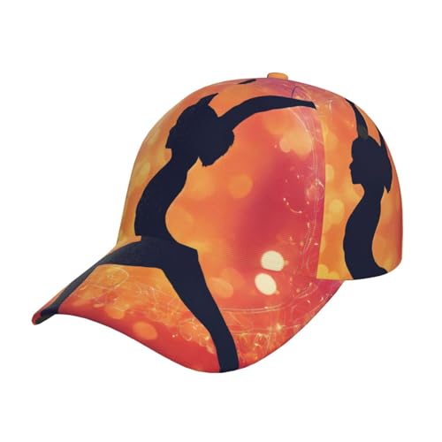 Gorra de béisbol de sarga ajustable unisex con ala curvada para exteriores, color negro, talla única, Negro, talla �nica
