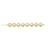 Ascona Chunky Gold Bracelet Heart Bracelets for Women, Gold Plated Heart Chain Bracelet Valentine' Day for Her Gifts Pulseras Doradas Para Mujer