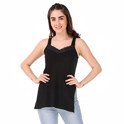 Image of Women's Cotton Chemisole Slip with Extra Comfort Stratchable Sleevless Slip Suit Camisole for Women and Girls