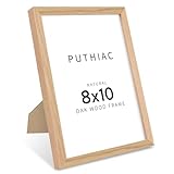 8x10 Oak Wood Picture Frame - 8 x 10 Photo Frame, 8'x10' Picture Frame Wood, Natural Solid Wooden Picture Frames for Wall Art Photo and Prints(1 Pack, Beige)