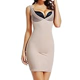 Full Slips for Women Under Dresses Long Cami Slip Dress Seamless Slimming Slip Shapewear Nude