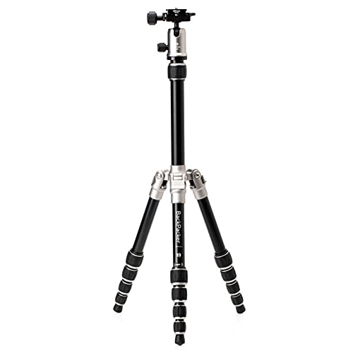 Benro Mefoto Backpacker Travel Tripod, Ballhead And Monopod In Titanium, 0 Series Aluminum Legs, 4 Leg Sections, Twist Leg Locks, Padded Carrying Case (Bmbpattn) #TOP27