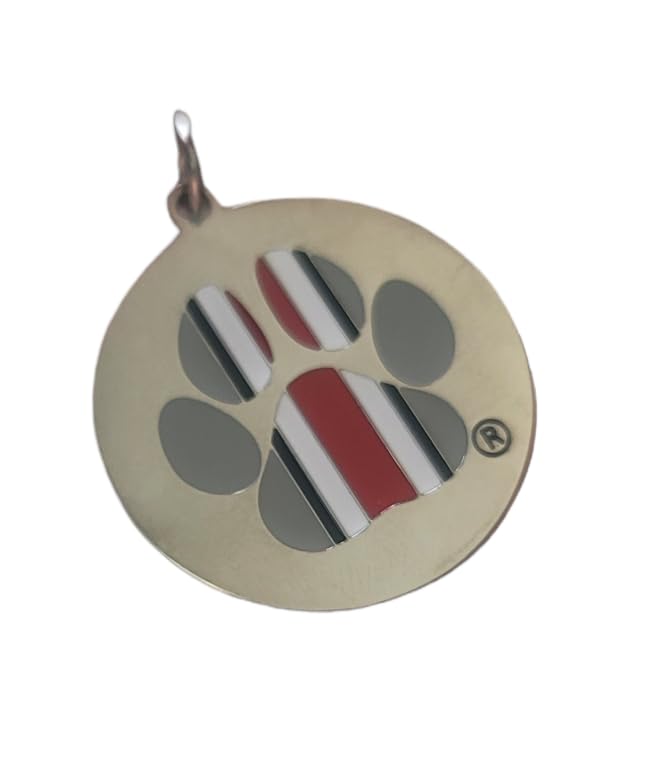 Ohio State Helmet Paw Print Collar Charm
