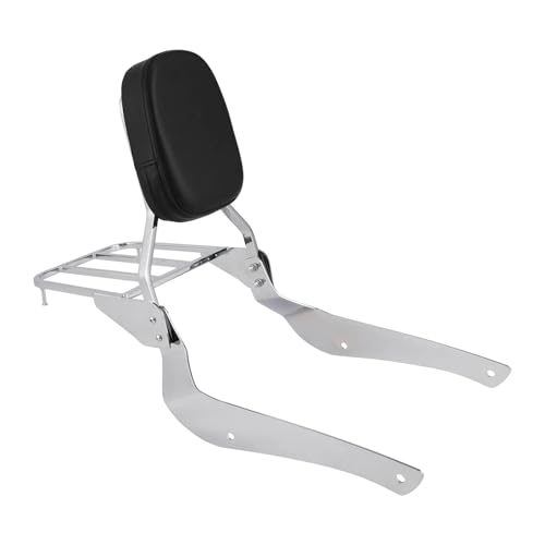 Dossier Sissy Bar Moto avec Grille résolvant le manque de confort sur VL800 C50