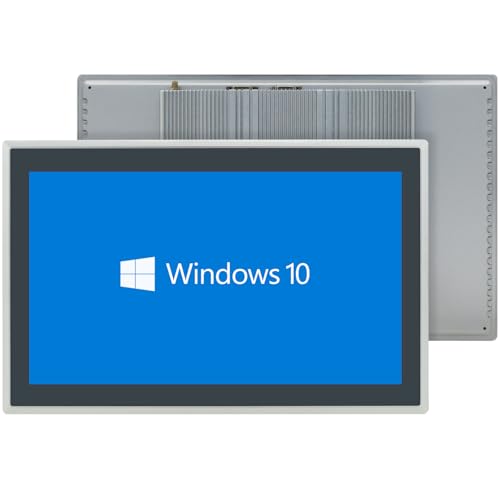 IRXSEE 15.6-Inch Industrial Embedded Panel PC, Ratio 16:9 Multi-Touchscreen-Monitor,Industrial Touch Screen Panel Computer,WiFi & Built-in Speakers,IP65 Front,Win 10 I3 RAM 4G+128G SSD