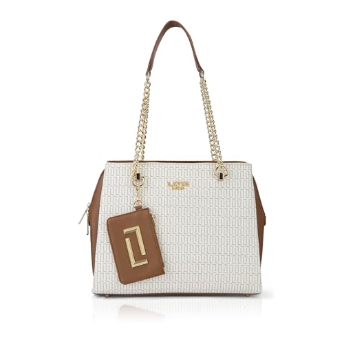 Image of Lavie Luxe Women's Monogram Ashley Satchel Bag | Satchel Handbag For Work | Ladies Purse | Stylish Shoulder Bag | Gift For Women