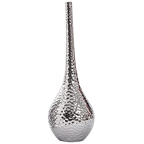 Décoration en céramique avec vase de bouche fine pour étagère de bibliothèque