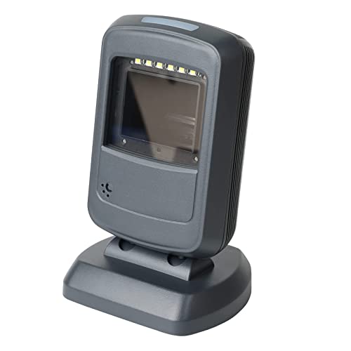 Image of HPRT 1D 2D Desktop Barcode Scanner, Omnidirectional Hands-Free USB Wired Barcode Reader, Capture Barcodes from Mobile Phone Screen, Automatic Image Sensing for Supermarket Library Retail Store