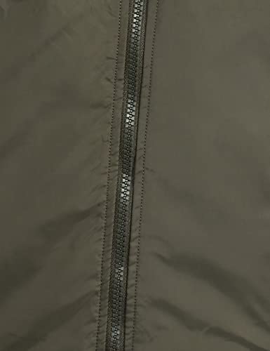Image of Spykar Men's Nylon Standard Length Solid A-Line Coat