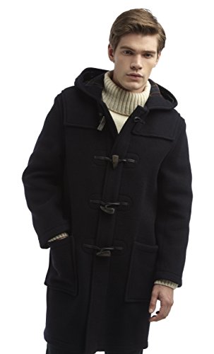 Original Montgomery Men's Duffle Coat - Toggle Coat (Navy, Small) #TOP4