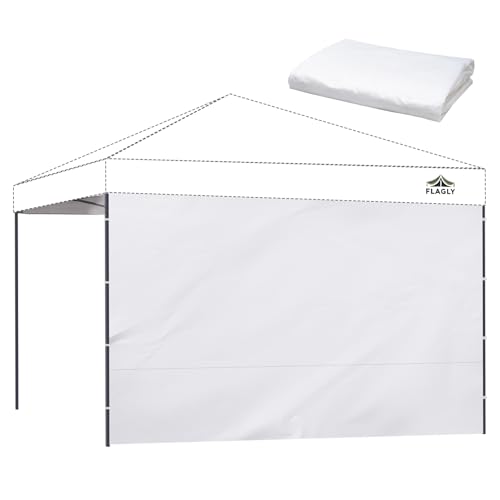 FLAGLY 10x10 Pop Up Canopy Sidewall - 1 PC 300D Waterproof Attachable Tent Wall, Privacy Shade for Outdoor Events, Vendor Booths (Tent Not Included, Basic Style)