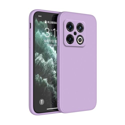 Coque Oneplus 10 Pro antichoc en silicone liquide violet luxe