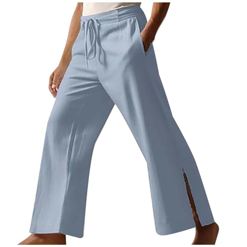 Men's Casual Boot Cut Pant Relaxed Fit Durable Drawstring Straight Pants Lightweight Soft Comfort Yoga Sweatpants