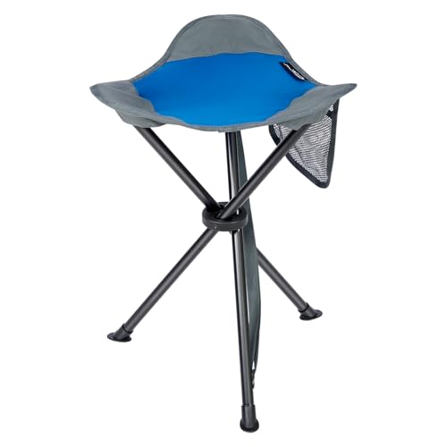 Portal Tabouret de camping pliable avec trépied portable - Petite chaise pour voyage - Siège léger pour randonnée, pêche, événements, festival - Charge...
