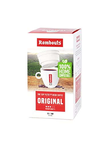 Rombouts Lot de 10 filtres à café 1 tasse 8 Boxes