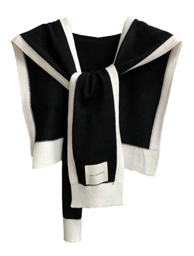 Sweater Shawl Wraps Women Pashmina Shawls and Wraps Winter Knitted Cashmere Sweater Shawl Scarf Cardigan Cape Shoulder Top