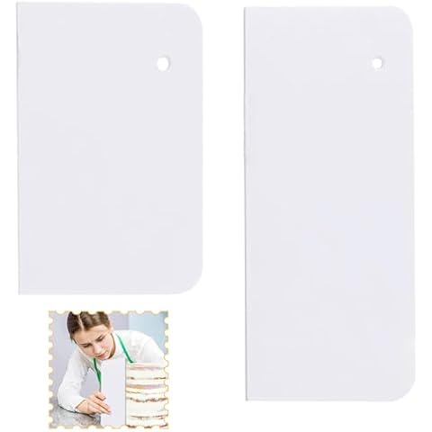 2Pcs Professional Cake Scraper Set by JOYVOX Cover