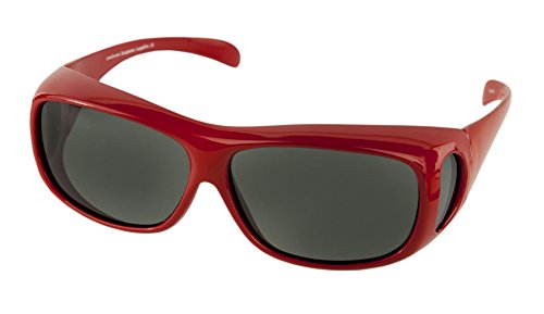 LensCovers Polarized Wraparound Sunglasses | Wear Over Sunglasses | Fitover for Glasses