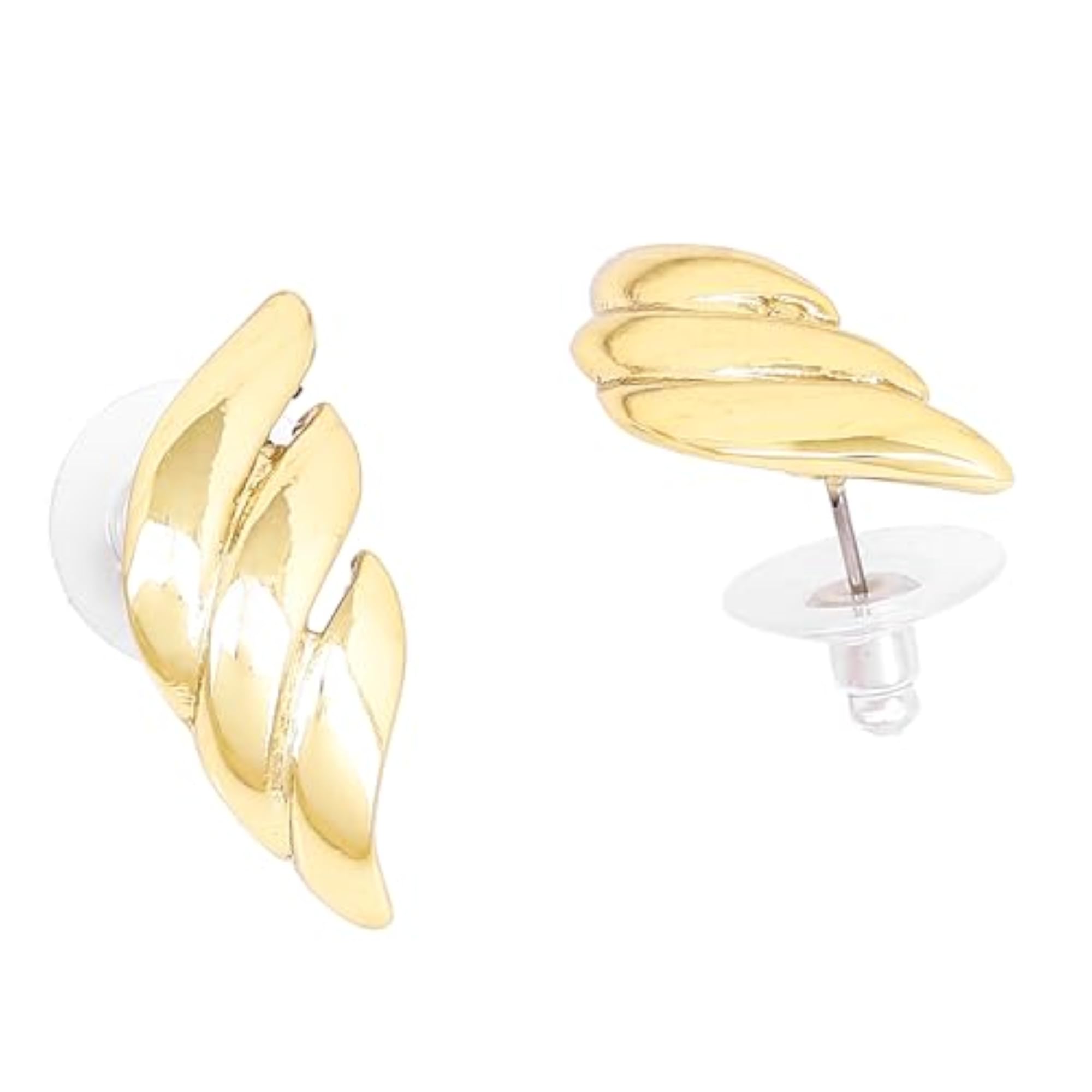 Leafy Shaped Stud Earrings for Women-672/708 ER