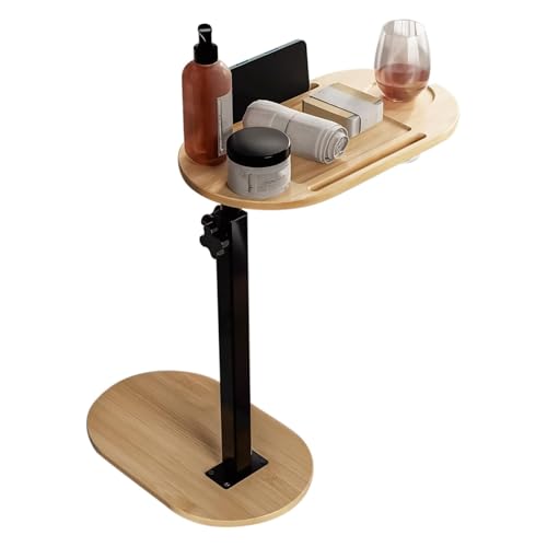 Soporte de mesa para bandeja de baño, soporte de mesa para bandeja de baño | Mesa de hidromasaje autoportante con altura ajustable - Mesa de hidromasaje, más ahorro de espacio, antideslizante