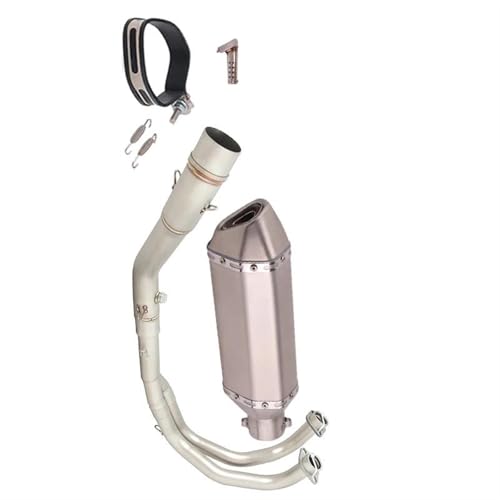 Tubo de escape completo de 51 mm con silenciador para Yamaha YZF R25 2014-2023