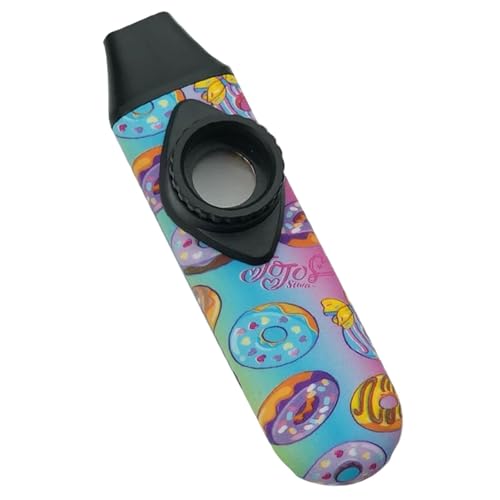 MotiveTech Kazoo, Flauta de Juguete Musical, Instrumento de Acompañamiento, Armónica Como Instrumento de Viento de Un Solo Orificio con Sonido Ajustable para Aca, Azul Y Rosa