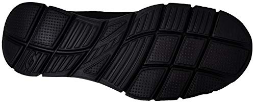 Skechers Men's Equalizer Persistent Slip-On Sneaker, Black/Charcoal, 11 M US
