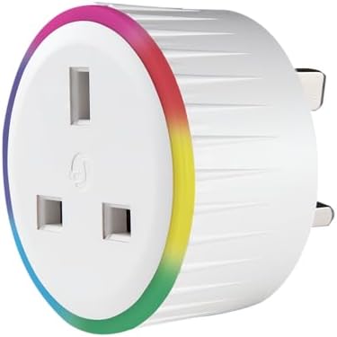 Shelly Plus Plug UK, Smart Wi-Fi Outlet with Power Metering, Remo...