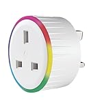 Shelly Plus Plug UK, Smart Wi-Fi Outlet with Power Metering, Remote Control Socket, Max 3000W, Custom Schedules, Home Automation(13A) Compatible with iOS, Android, Alexa, Google Home, SmartThings