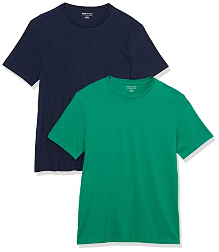 Image of Amazon Essentials Men's Slim-Fit Crewneck Short Sleeve Cotton T-Shirts