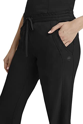 Healing Hands Scrub Pants For Women 2 Pocket Elastic Back Drawstring Pant Purple Label 9095 Taylor Black Mp #TOP3