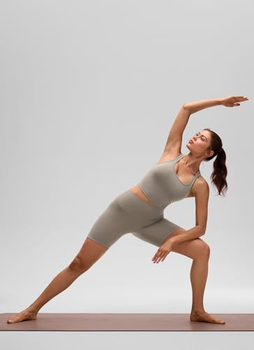 Image of CRZ YOGA Butterluxe Racerback Crop Tank Tops | Light Support, Removable Pads, Yoga, Extremely Soft, Scoop Neck, Longline Sports Bras for Women