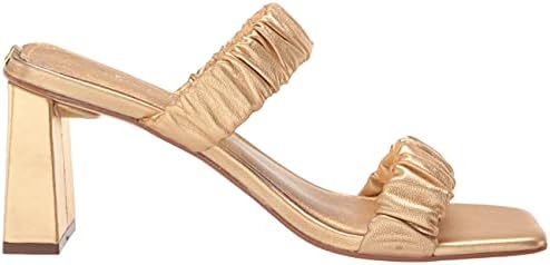 GUESS Women's Aindrea Heeled Sandal, Gold 710, 7.5 | Image 5