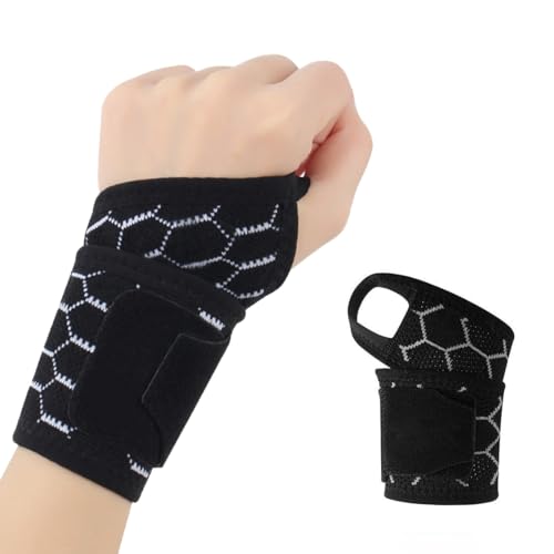 JYNXOR Muñequera Ortopédica Ajustable (Derecha e Izquierda) - Elástica y Transpirable, Alivia Dolor de Tunnel Carpiano, Tendinitis y Artritis, para Hombres y Mujeres