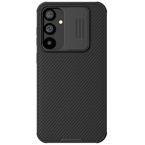 Image of Nilkin Classic Series Compatible for Samsung S23 FE (S23FE) Case with Camera Cover, [Camera Lens Protector] [Scratch-Resistant] [360 Full Protection] Shockproof Slim Phone Case (Black, S23-FE)