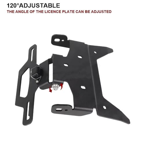Support d'immatriculation CFMOTO MT700 avec lumière LED intégrée et robuste - 5