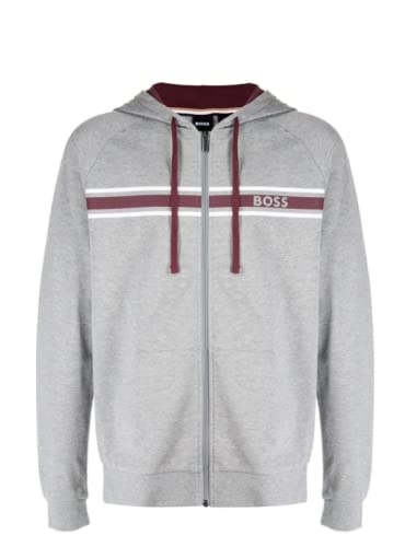 Hugo Boss Men's Authentic Jacket Hoodie Light Gray Large