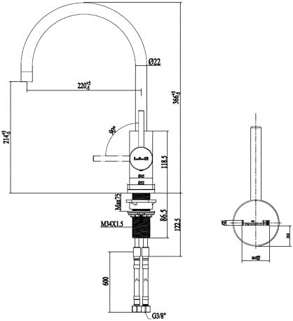 Reginox Faucet Installation Diagram