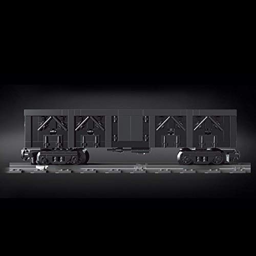 Erweiterungsauto, 608 Klemmbausteine Dampflokomotive Zug mit Schienen, Konstruktionsspielzeug Kompatibel mit anderen… – Bild 4