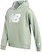 New Balance Girls Leggings Set - 2 Piece Pullover Girls Hoodie Sweatshirt & Athletic Leggings Kids Activewear Outfit (7-12), Size 10-12, Mosaic Green Grey