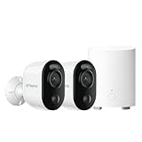 Reolink 4K Überwachungskamera Akku Set mit Home Hub Mini für Innen- und Außenbereich, Zentrale Verwaltung & Speicherung, Ohne ABO-Gebühren, Farbnachtsicht, KI-Erkennung, 2,4/5GHz WLAN