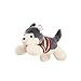 ZHOUBAA Simpatico Peluche Farcito, Adorabile Peluche Peluche Siberian Husky in Maglietta Rossa Sdraiato Peluche Farcito Bambola Giocattolo Regalo per Bambini 50 cm