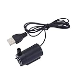 Kongnijiwa USB Powered Micro Tauchpumpe Mini Wasserpumpe Aquarien Aquarium Brunnen DC 5V 2-3l / Min