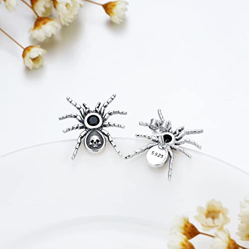 Proess Spider Earrings For Women 925 Sterling Silver Spider Stud Earrings Halloween Christmas Birthday Jewelry Gifts For Women Men #TOP2