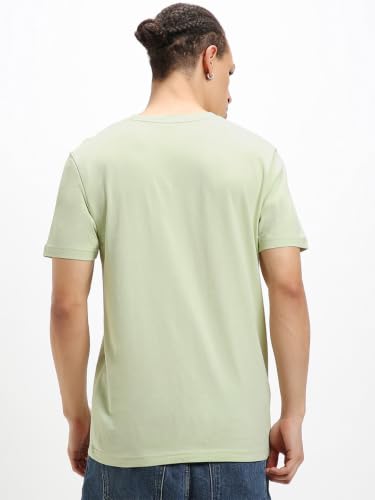 Image of Bewakoof Men's 100% Cotton Solid Regular Fit Half Sleeve Round Neck T-Shirt | Tshirt for Men Cotton| Casual Wear | Street Wear